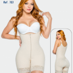 703 Faja  Short Con Tiras, Espalda Alta