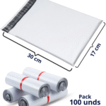 Bolsa de Seguridad Autoadhesiva 17*30 (pack de 100 Unds)