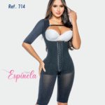 714 Faja Eteriza Manga Broches A La Rodilla Espinela