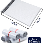 Bolsa de Seguridad Autoadhesiva 35*50 (pack de 50 Unds)